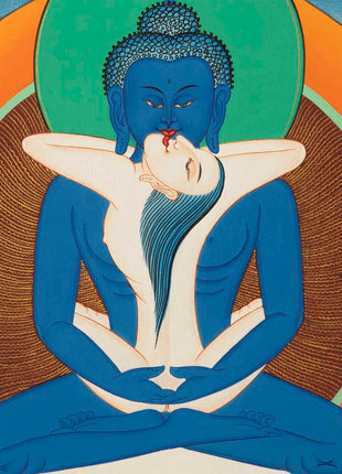 Samantabhadra Buddha Thangka | Wall Hanging Art