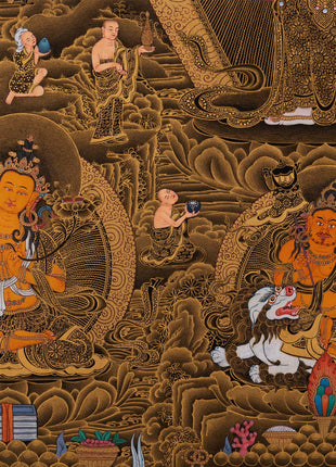 1000 Armed Chenrezig Thangka | Traditional Karma Gadri Art