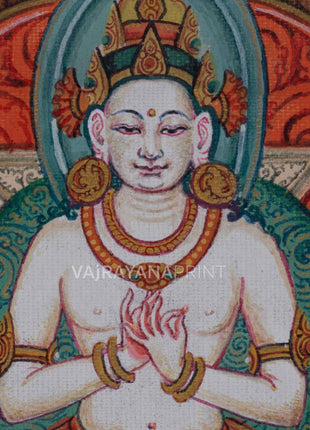 5 Buddhas Giclee Print For Meditation and Mindfuless | Punccha Buddha Canvas Art For Wall Decor