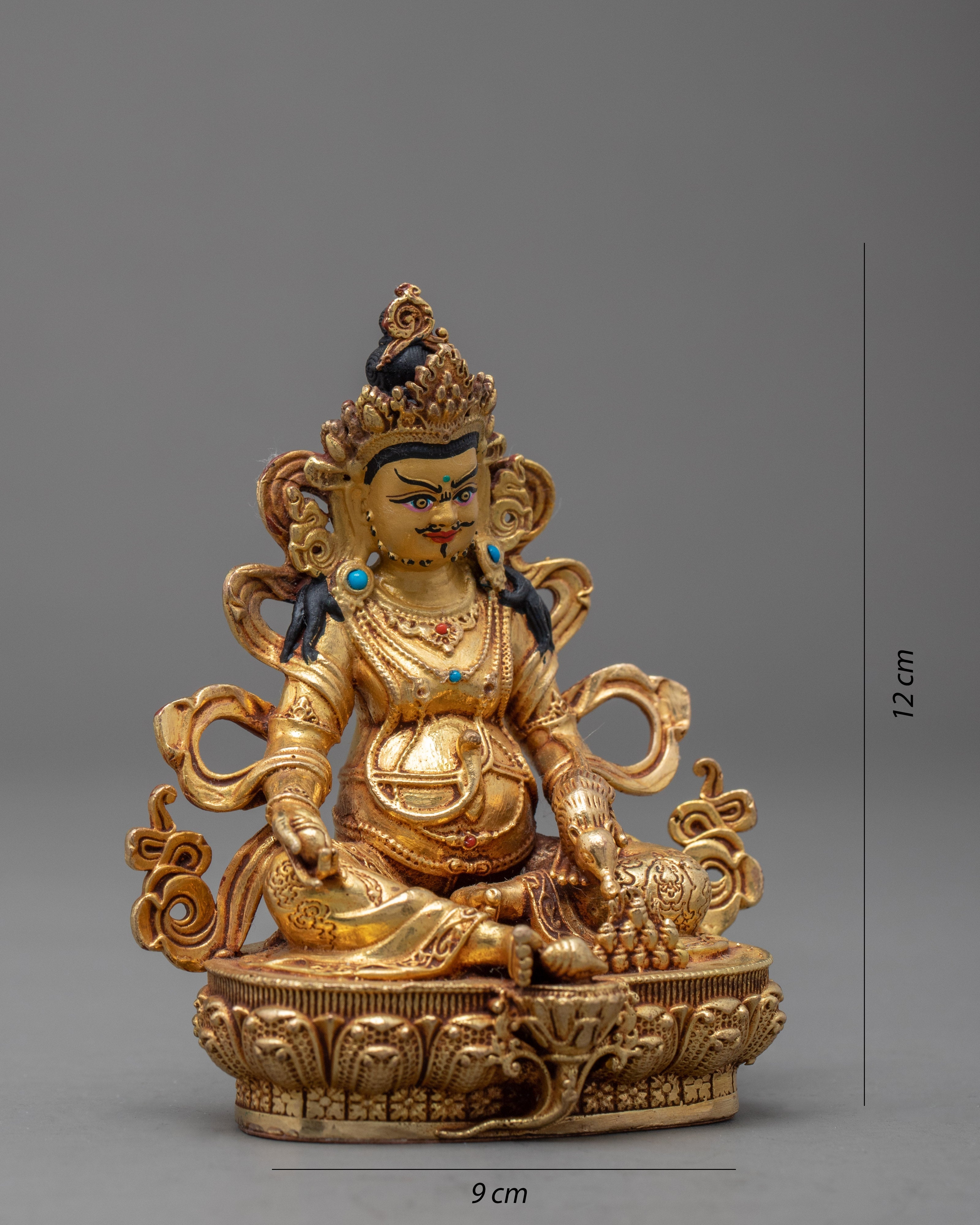 Mini Dzambhala Figurine | Yoga Studio Room Decor