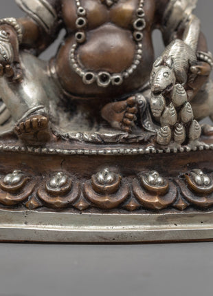 Handpainted Mini Buddha Statue | Jambala Sculpture for Room Decor