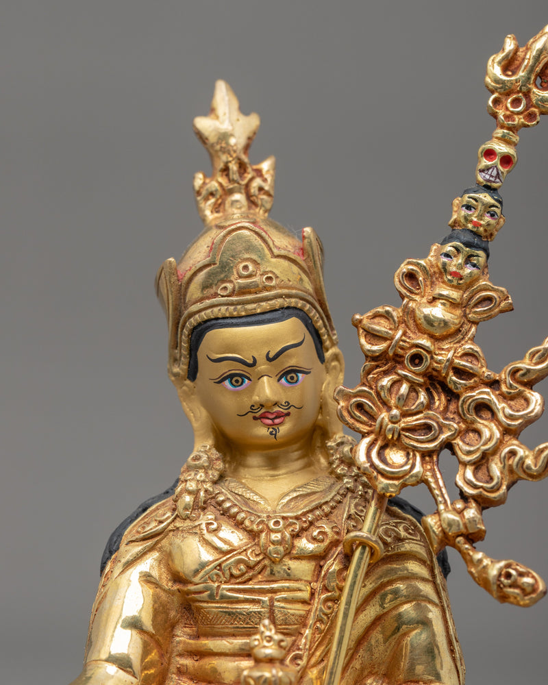 Tibetan Guru Padmasambhava Statue | Buddhist Ritual Item