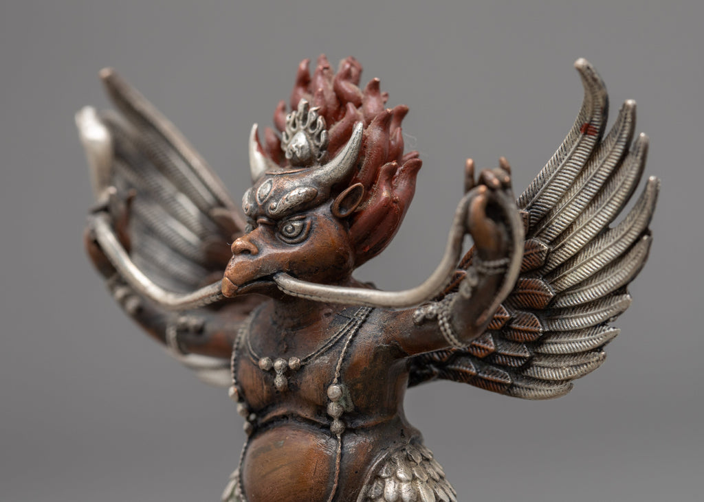 Garoda Digital Ritual Mini Garuda Statue | Buddhist Ritual Item