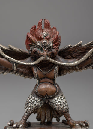 Copper Garuda Statue | FInely Carved Ritual Item