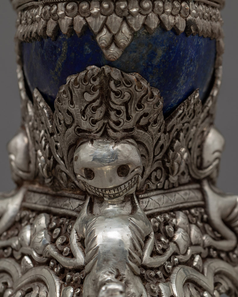 Tibetan Skull Cup | Unique Kapala Skull Cup | Ritual Items