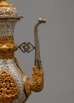 Himalayan Buddhist Bhumba | Ritual Vase | Water Offering Vase