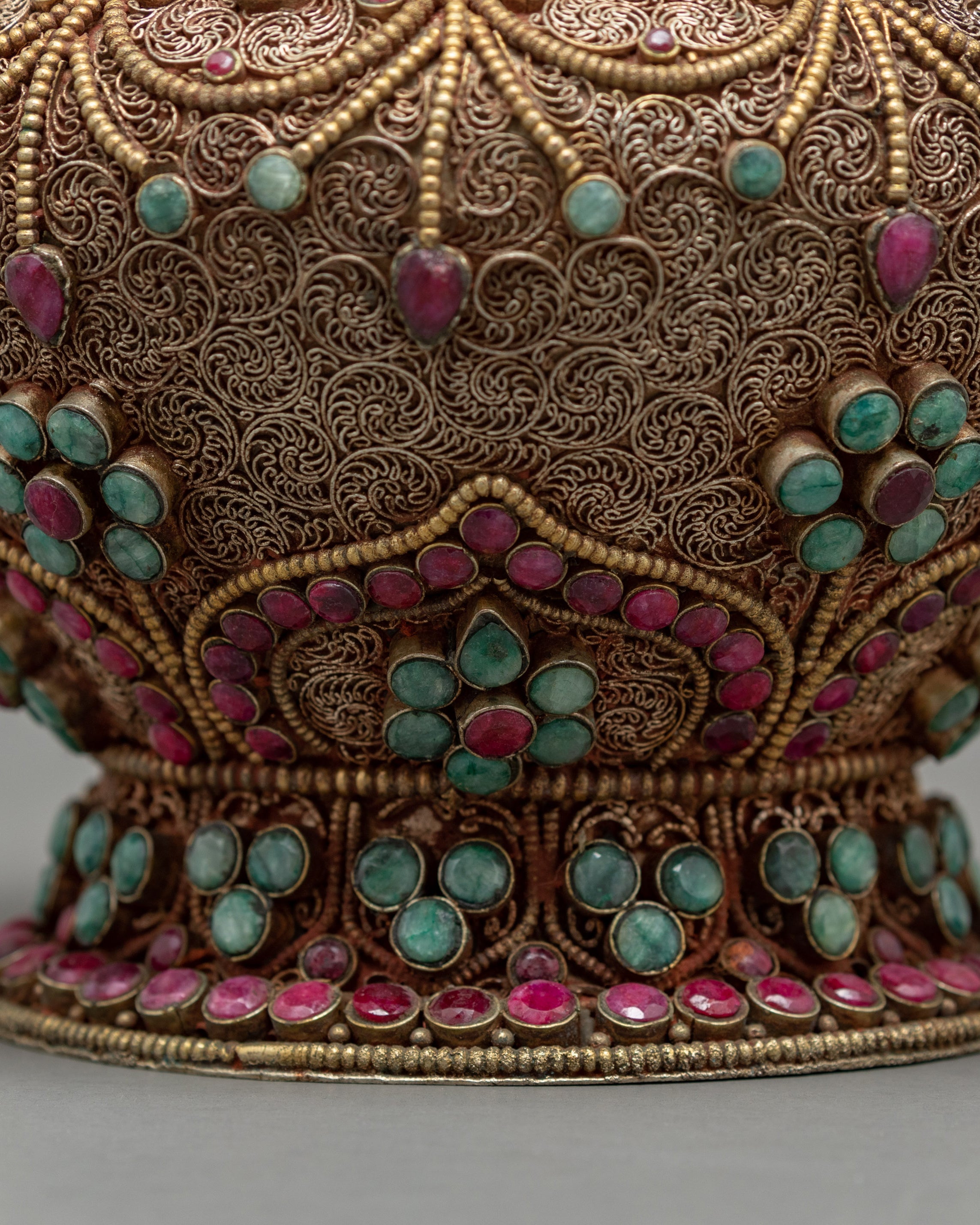 Traditional Rice Offering Bowl | Tibetan Golpa Pot