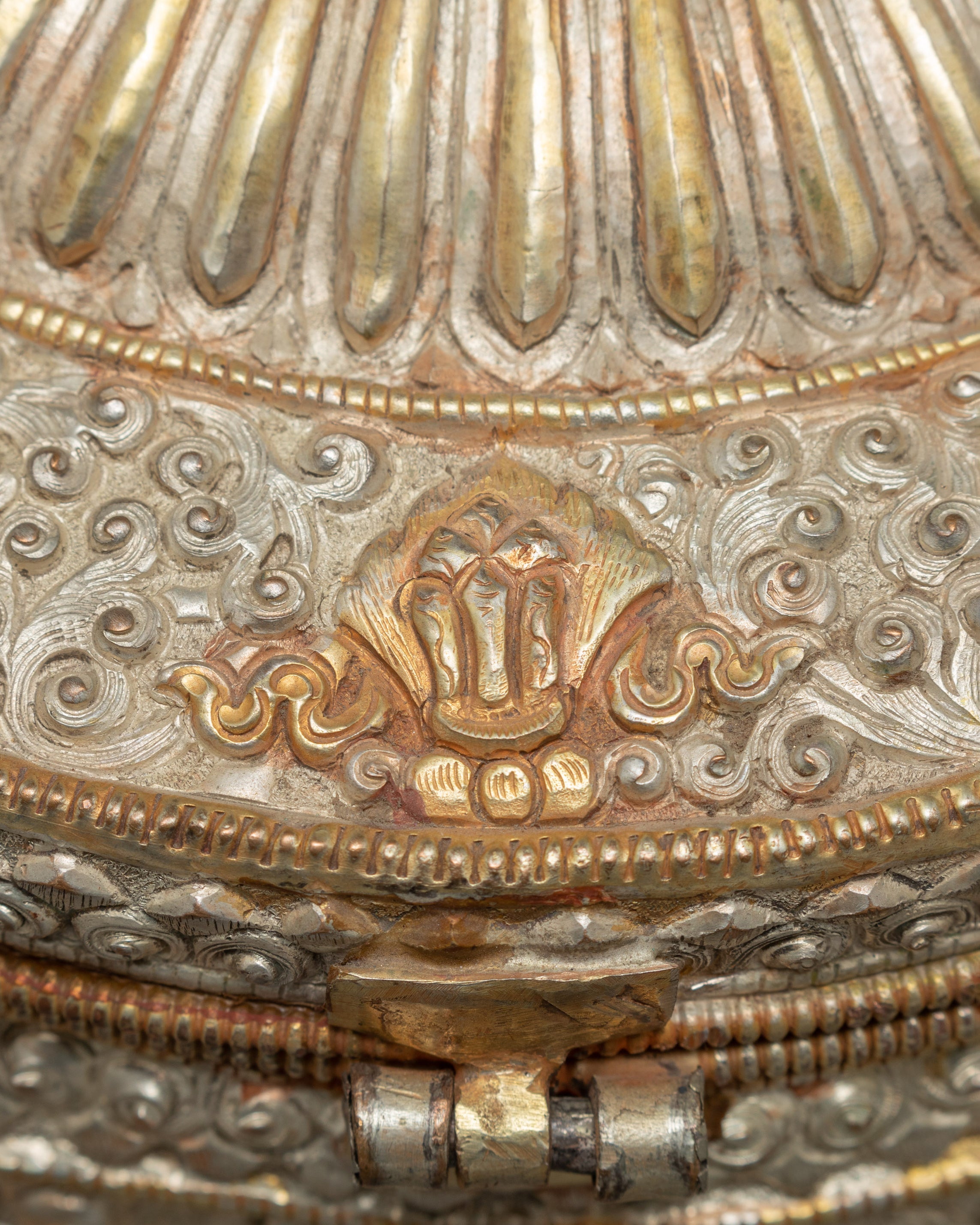Handmade Nepalese Round Jewelry Box | Small Trinket Box | Oriental Home Decorations