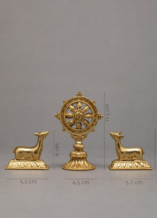 Dharma Wheel and Two Deer