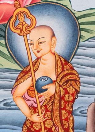 Bhaisajyaguru Thangka | Original Hand-Painted Tibetan Art