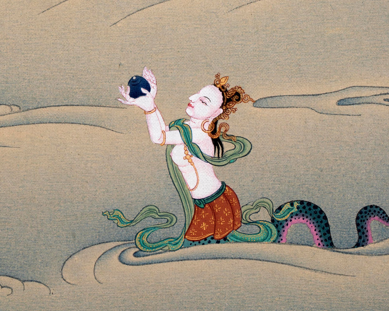 Chenrezig Thangka | Avalokiteshvara | Tibetan Karma Gadri Art