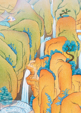 White Tara Thangka | Namgyalma | Amitayus | Long Life Bodhisattva
