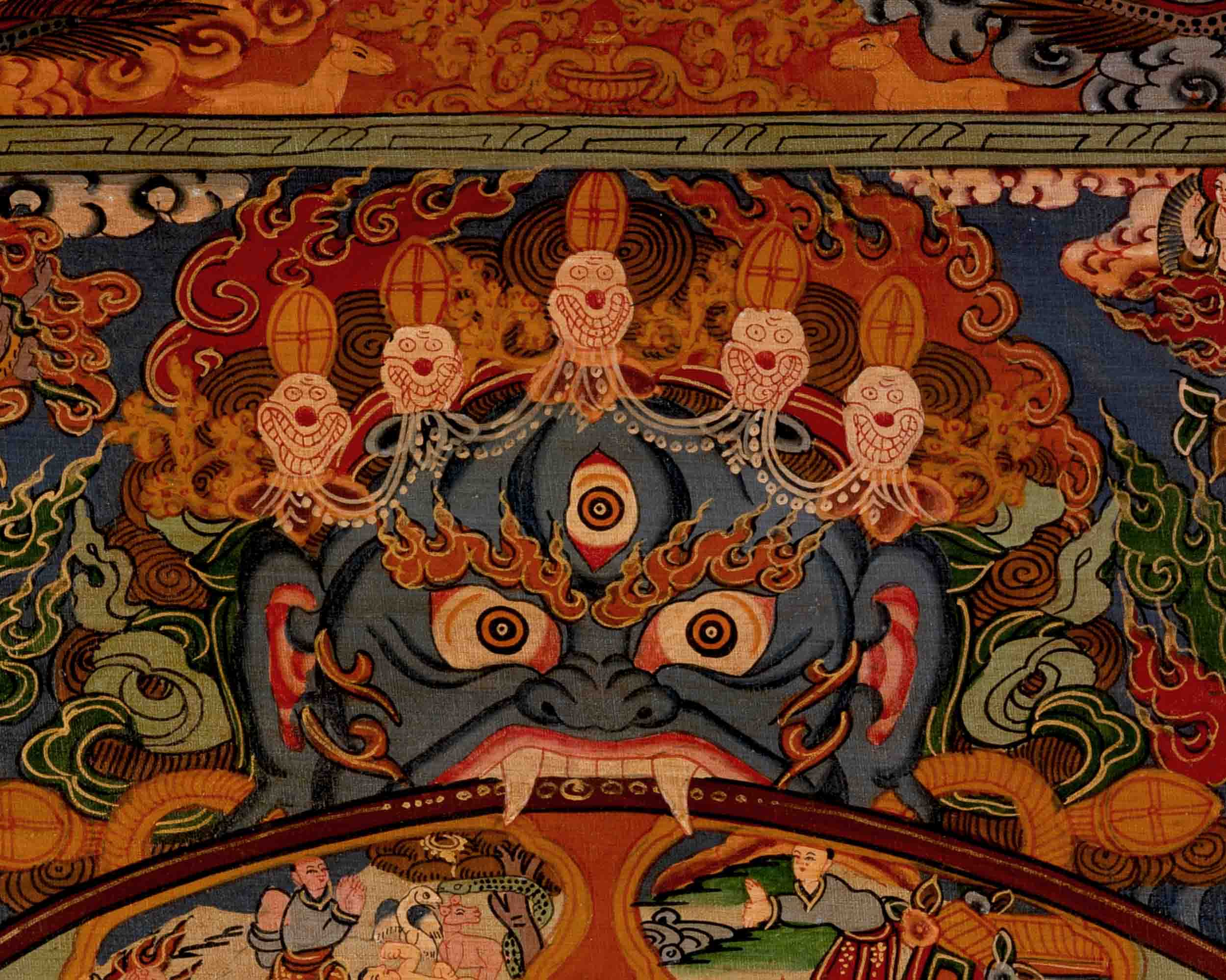 Wheel of Life | Tibetan Traditional Thangka | Wall Decors