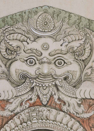 High-Quality Giclee Print Of Indra Deity | The Ruler Of Trayastriṃsa Heaven, Buddhist Cosmology