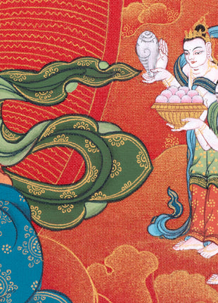 Dzambala Thangka | Buddhist Thangka Painting