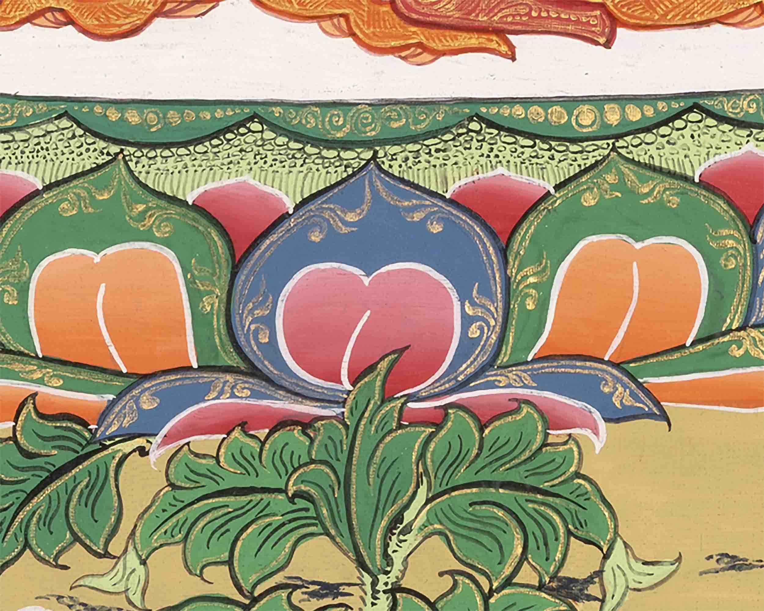 Shakyamuni Buddha Thangka | Buddhist Traditional Paint | Wall Decors