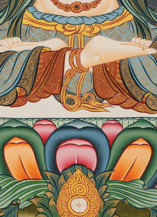 Chenresig Bodhisattva Thangka | Original Hand Painted Arya Bodhisattva Art