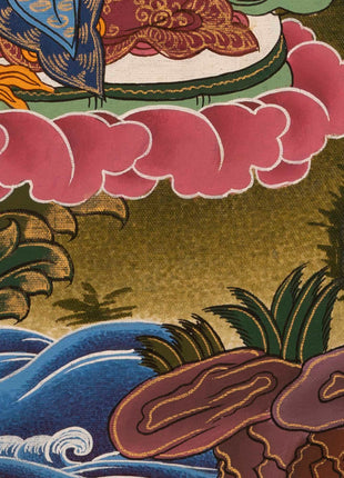 Manjushri Deity Thangka | Wall Hanging Decors