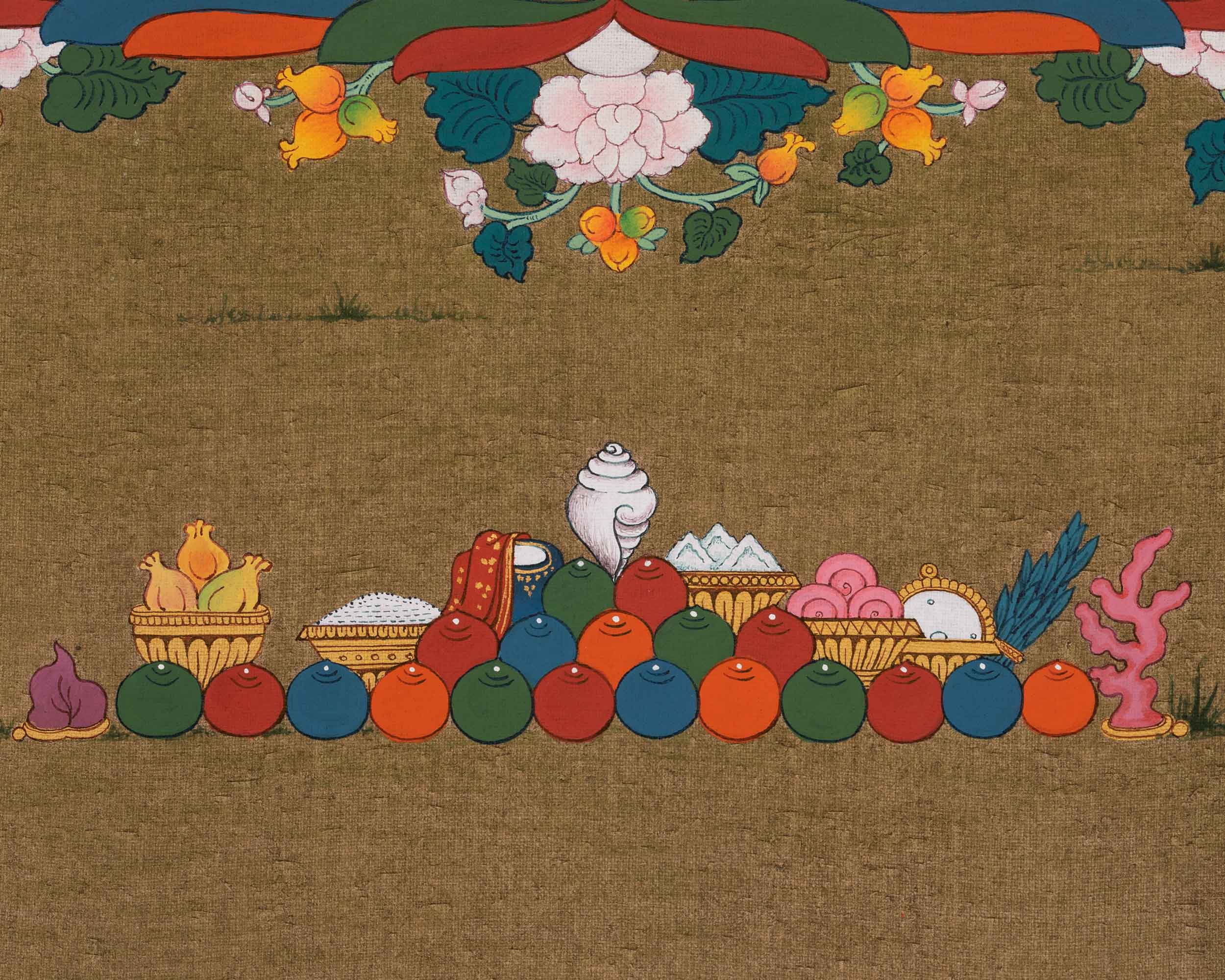 Buddha Medicine Thangka For Meditation & Healing | Traditonal Bhaisajyaguru, Healing Buddha Art