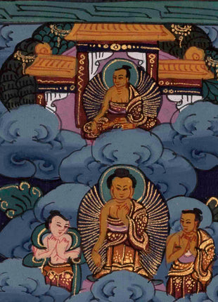Shakyamuni Buddha Life Story | Religious Buddhist Thangka | Wall Decors