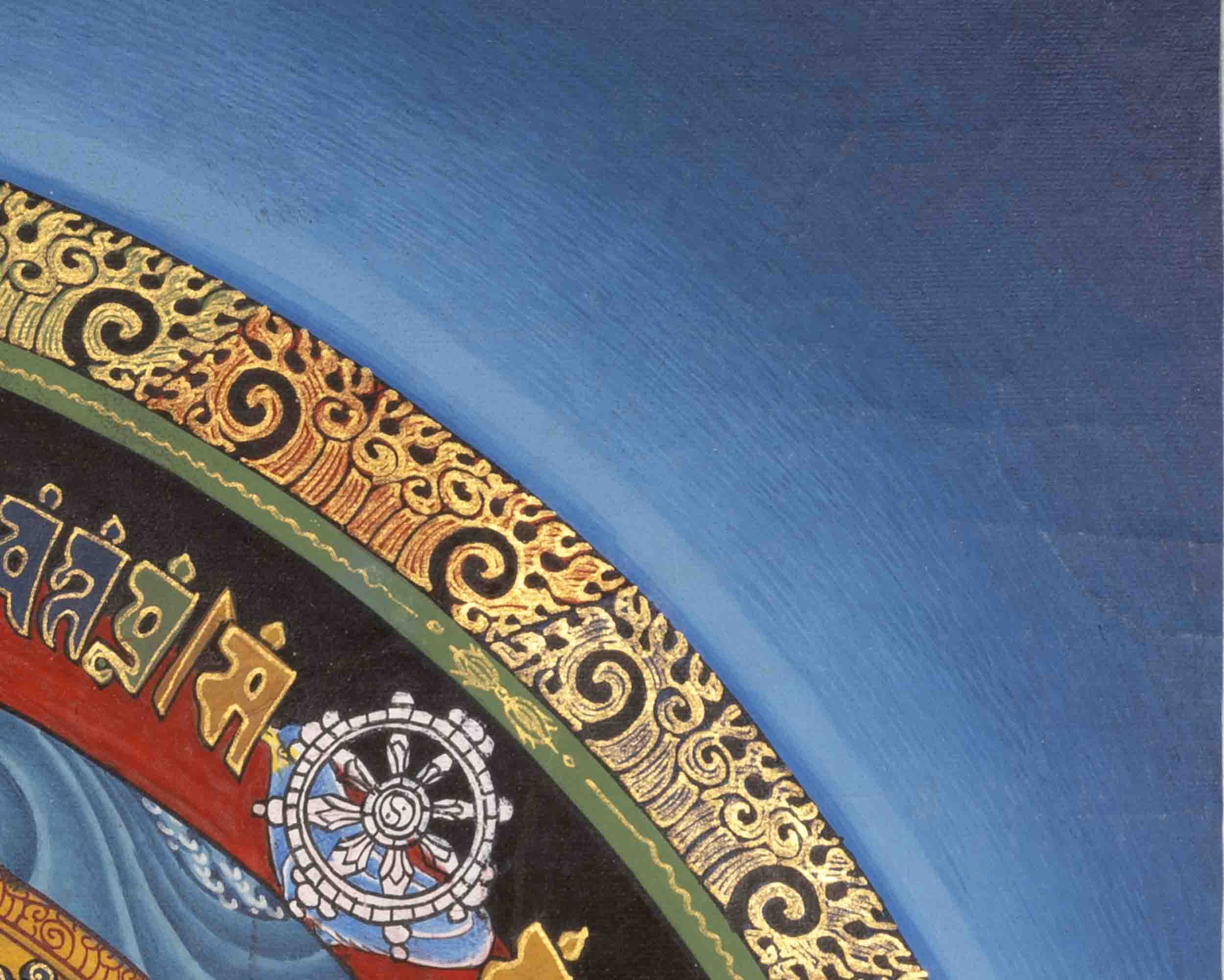 Kalachakra Mandala Thangka | Wheel Of Time | Religious Wall Decors