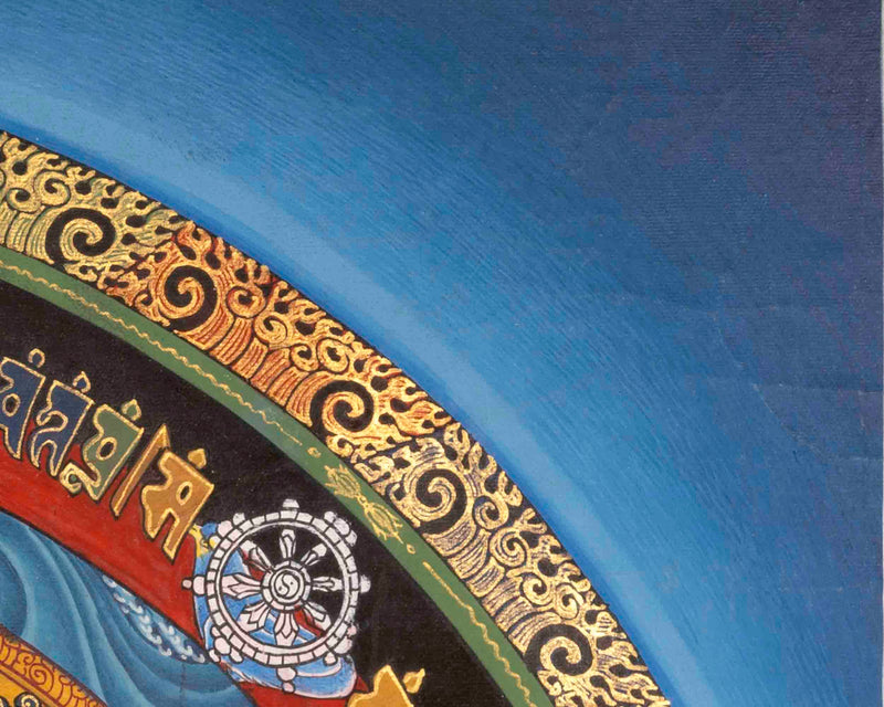 Kalachakra Mandala Thangka | Wheel Of Time | Religious Wall Decors