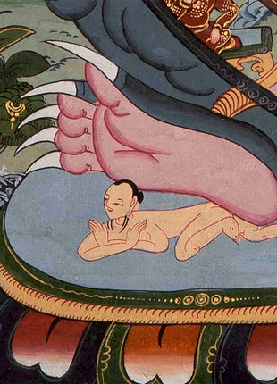 Brocade Wheel Of Life Thangka | Wall Decoration Painting