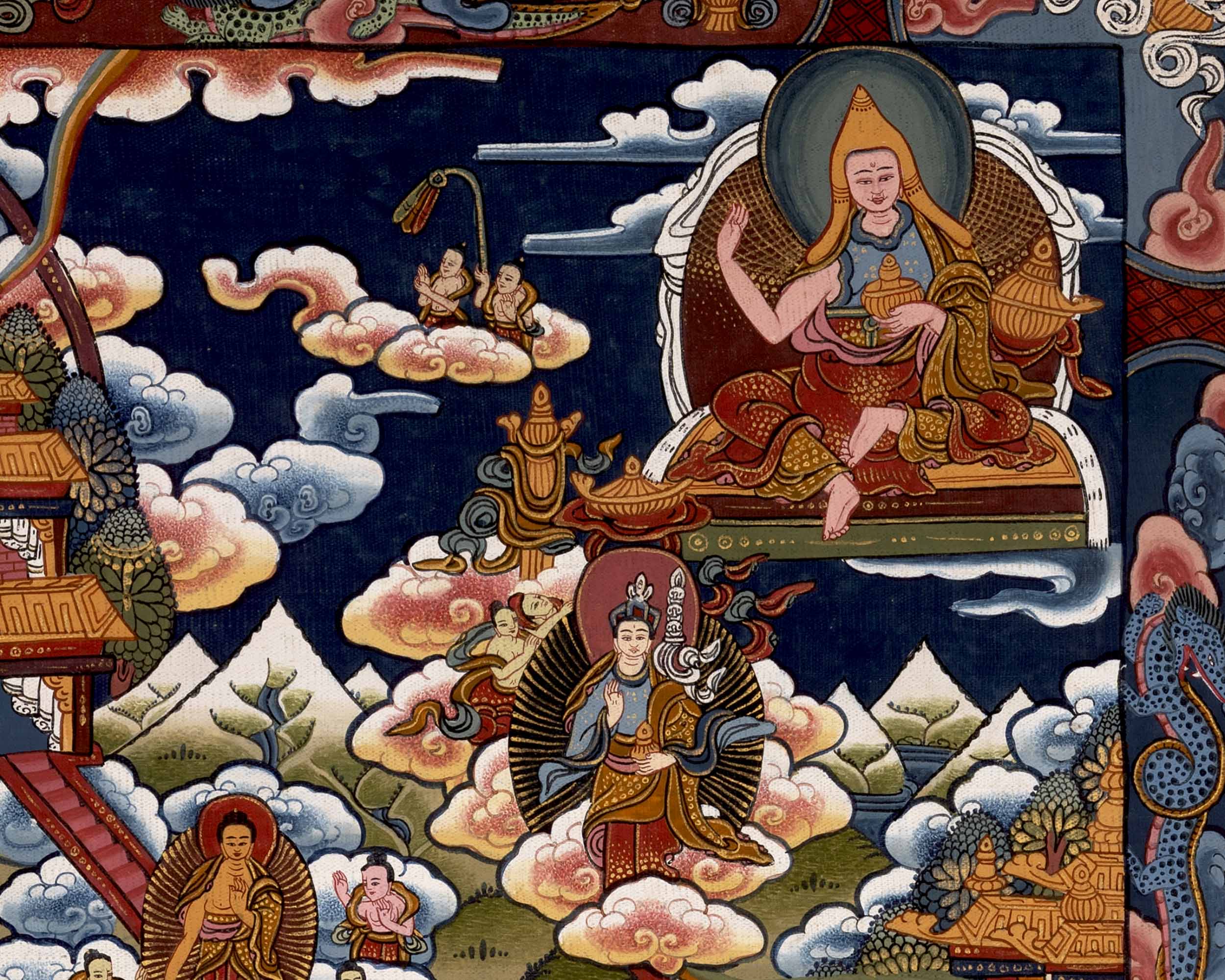 Buddha Life Story Thangka | Wall Decors