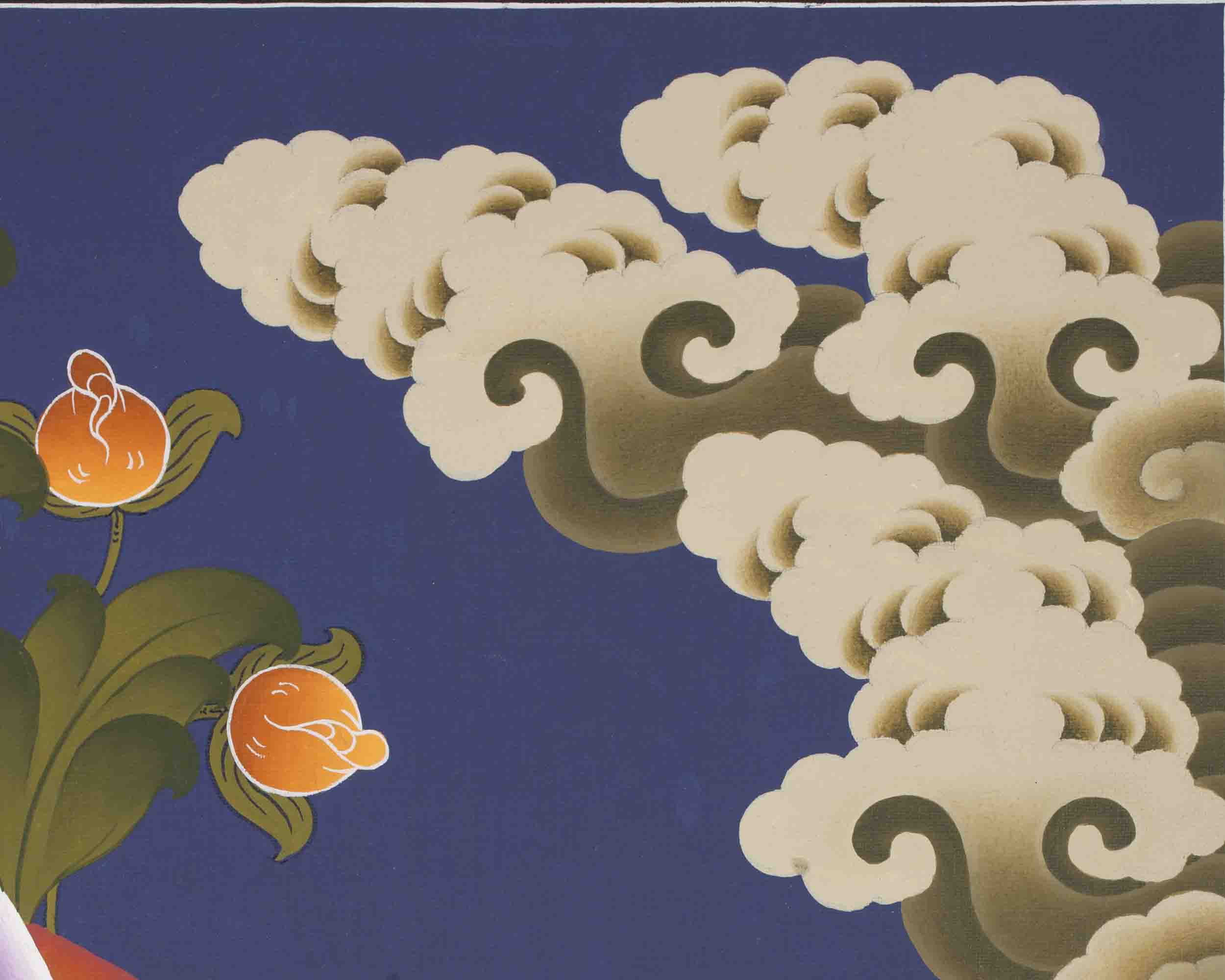 Namtose Thangka | Wealth Deity | Religious Wall Decors