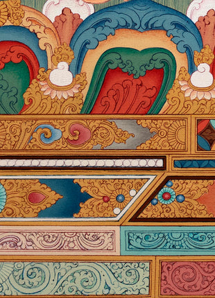 Green Tara Thangka Painting | Enlightened Female Buddha