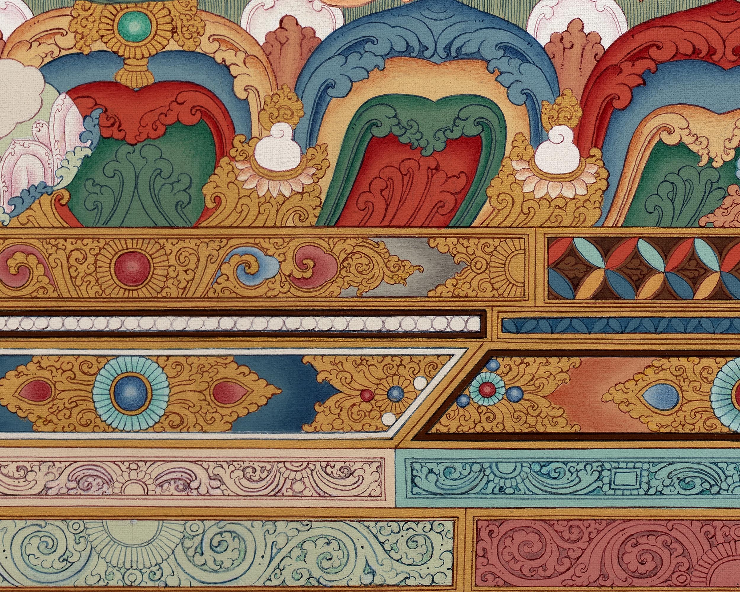 Green Tara Thangka Painting | Enlightened Female Buddha