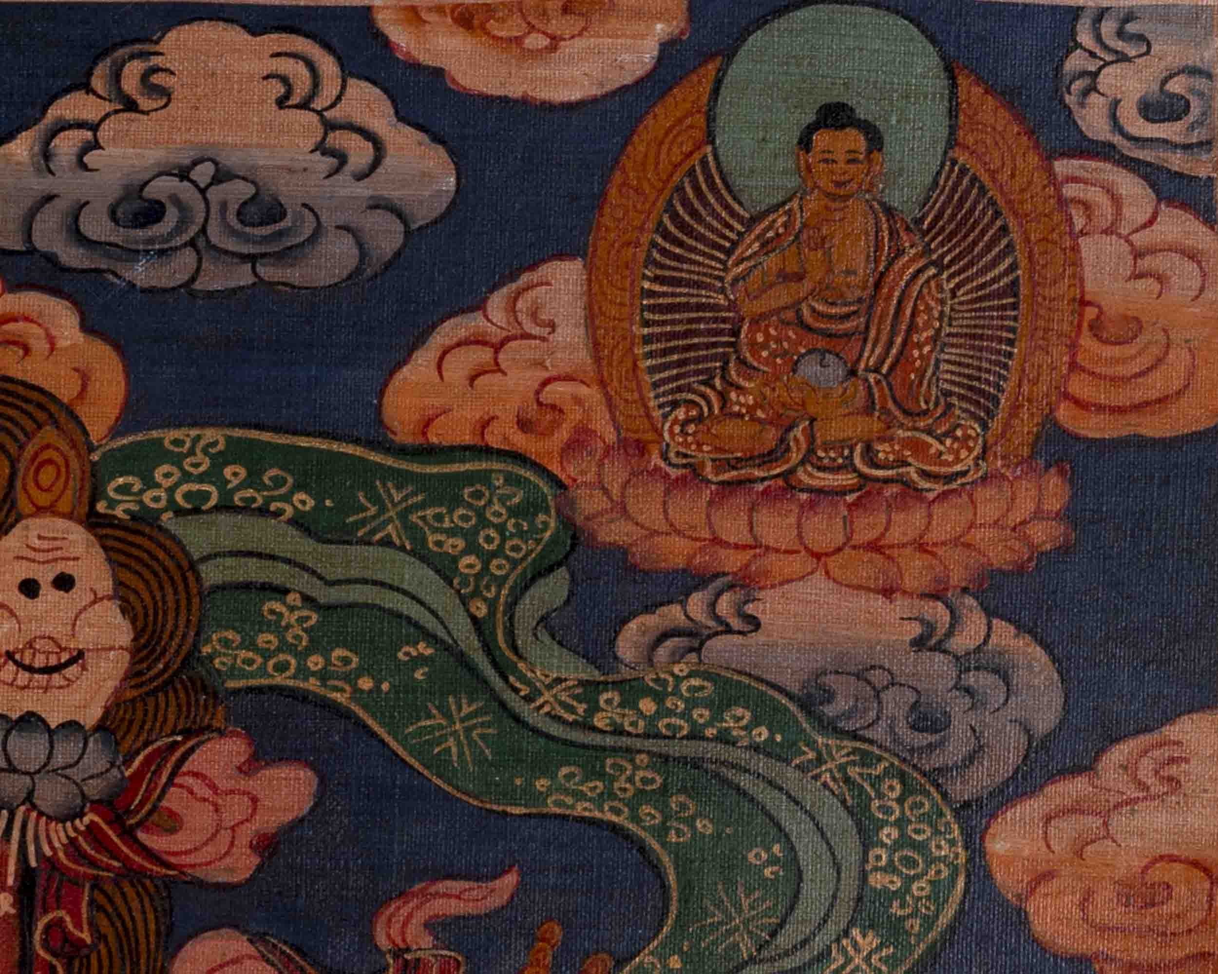 Oil Varnished Bhavachakra Thangka | Religious Buddhist Art | Wall Decors