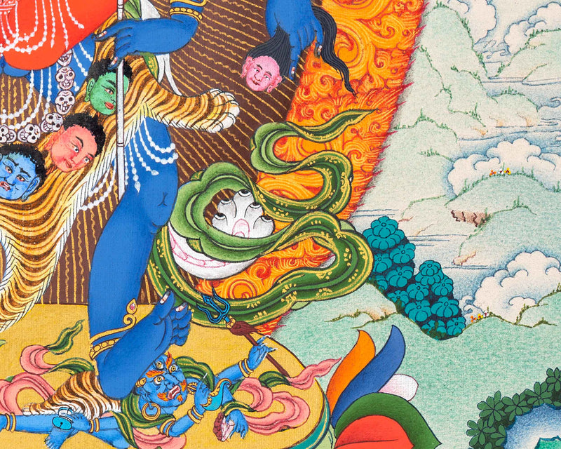 12 Armed Chakrasamvara Thangka | Meditational Deity | Tibetan Yidam Paintings