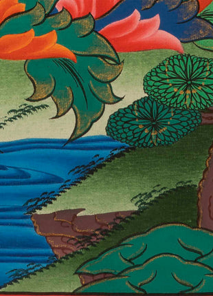 Samantabhadra Buddha Thangka | Wall Hanging Art