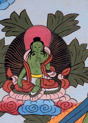 Vintage Manjushree Thangka | Traditional Tibetan Artwork | Wall Decors