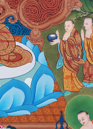 Buddha Shakyamuni Thangka, High Quality Giclee Canvas Print, Digital Print