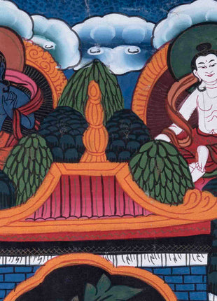 Green Tara Thangka | Religious Buddhist Painting | Wall Decors