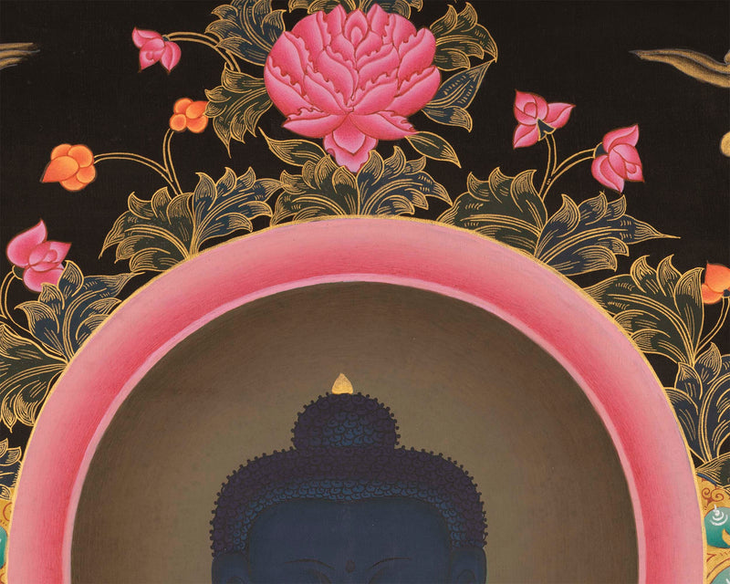 Medicine Buddha Thangka | Hand-Painted Tibetan Thangka