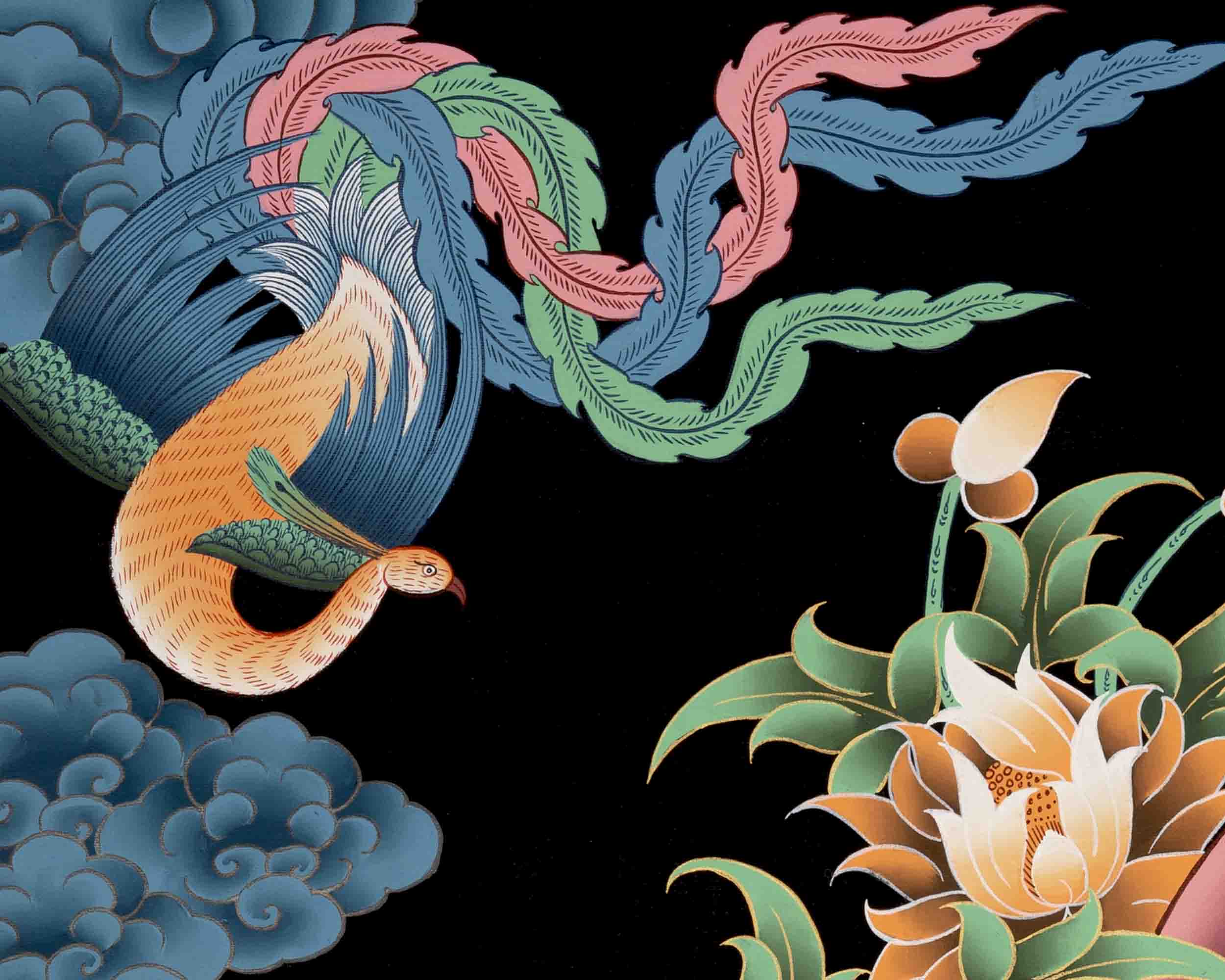 Religious Shakyamuni Buddha Thangka  | Buddhist Art | Wall Decors