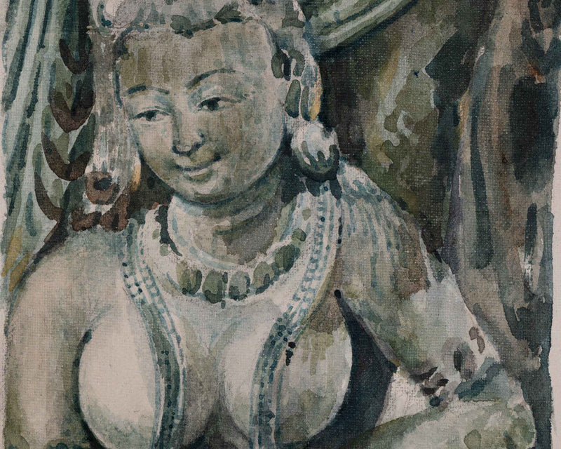 High-Quality Shalabhanjika Giclee Print | Traditional Himalayan Art For Wall Decoration