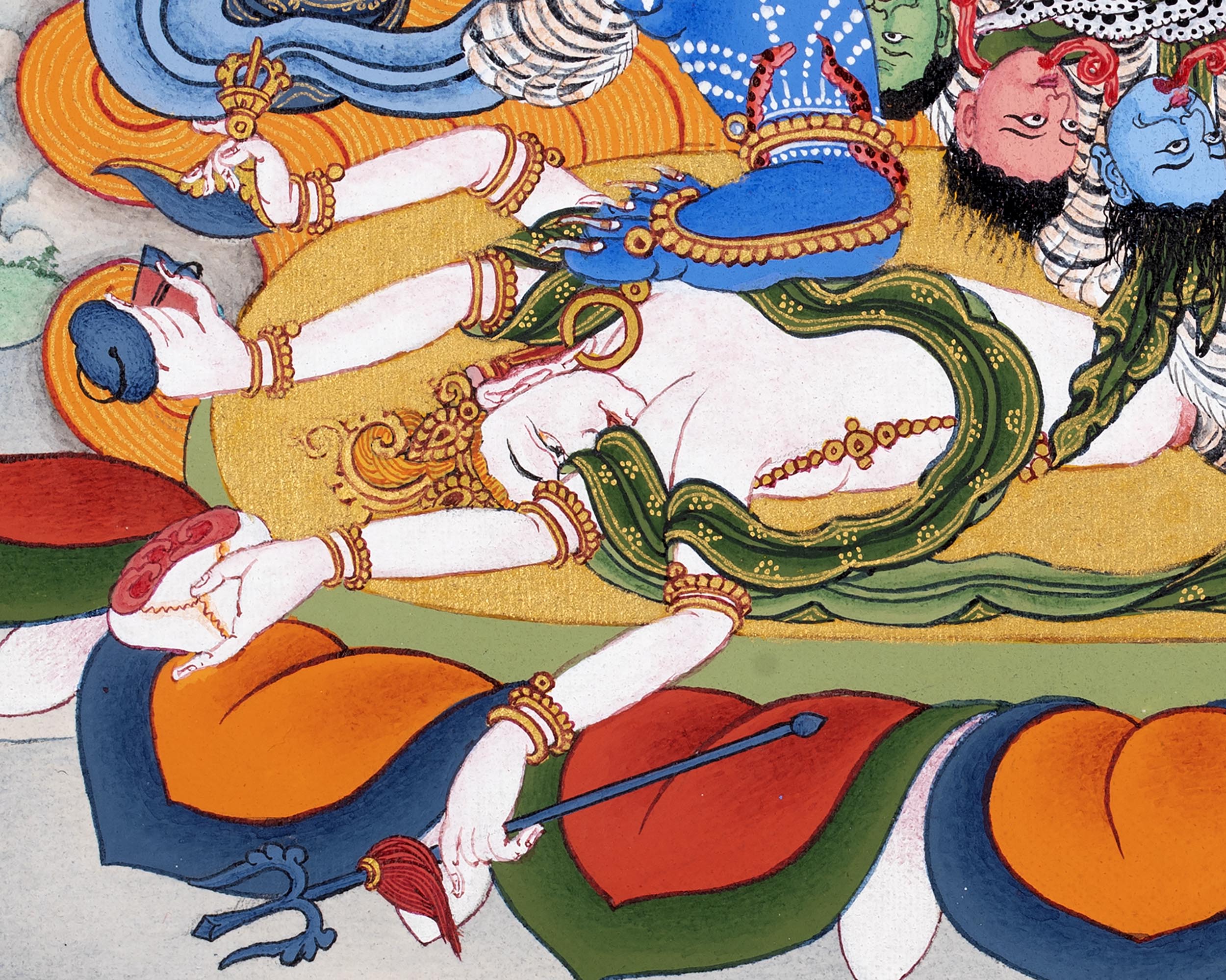 Butadamara Thangka | Sakya Vajrapani  | Tibetan Buddhist Art