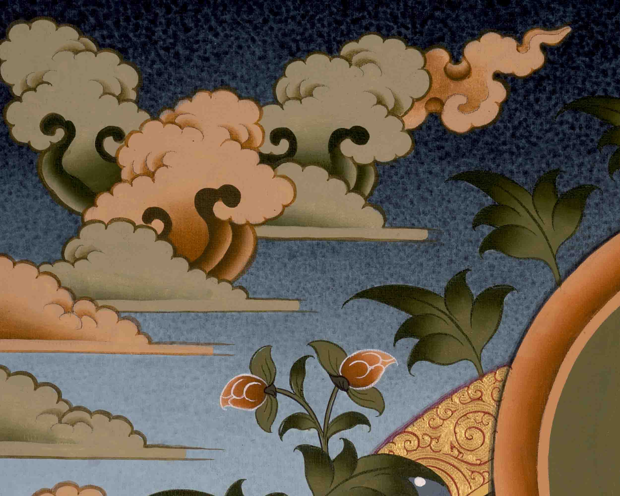 Amitabha Buddha Art | Traditional Tibetan Thangka | Wall Decors
