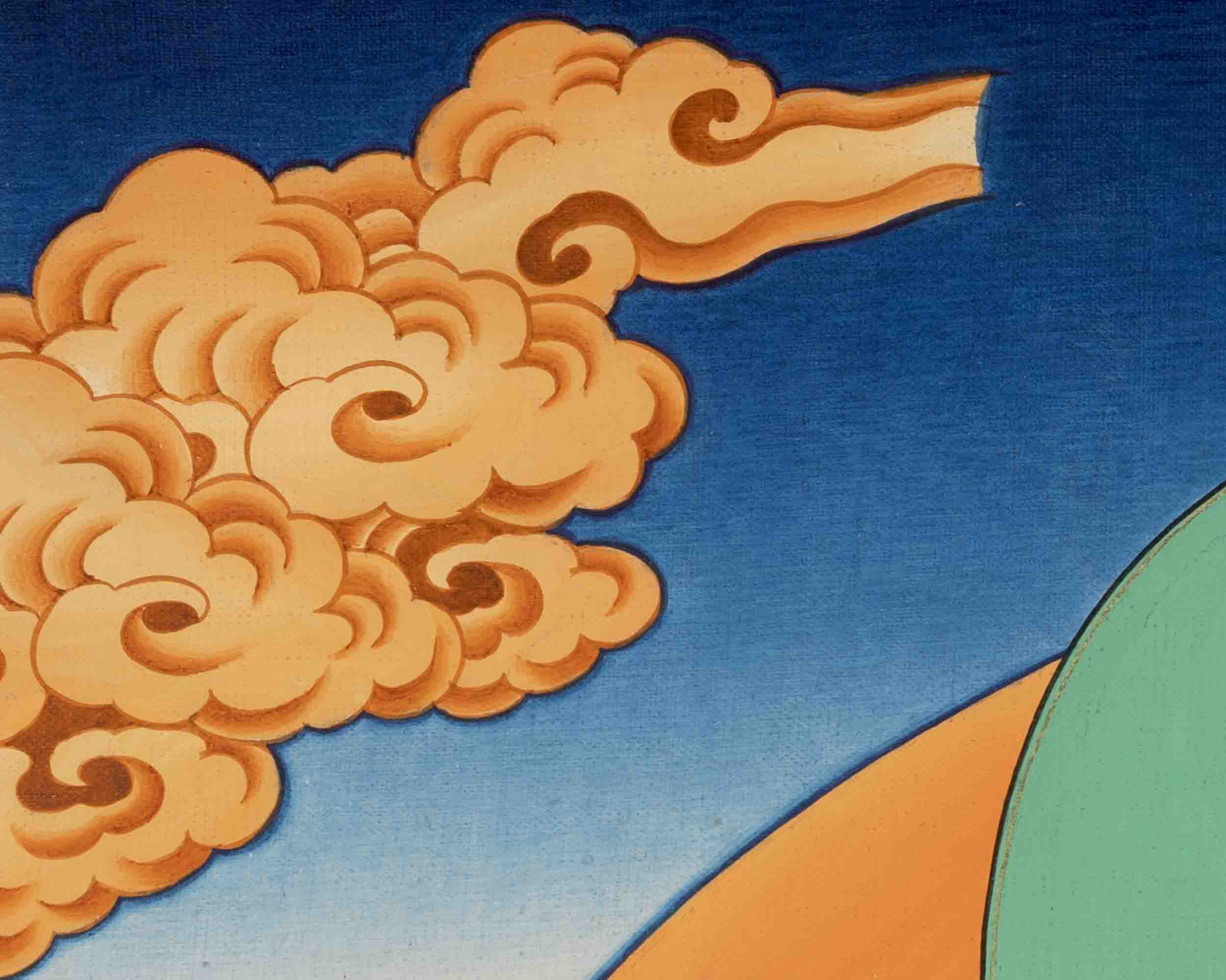 Samantabhadra Thangka | Yab Yum Buddha | Religious Buddhist Paint