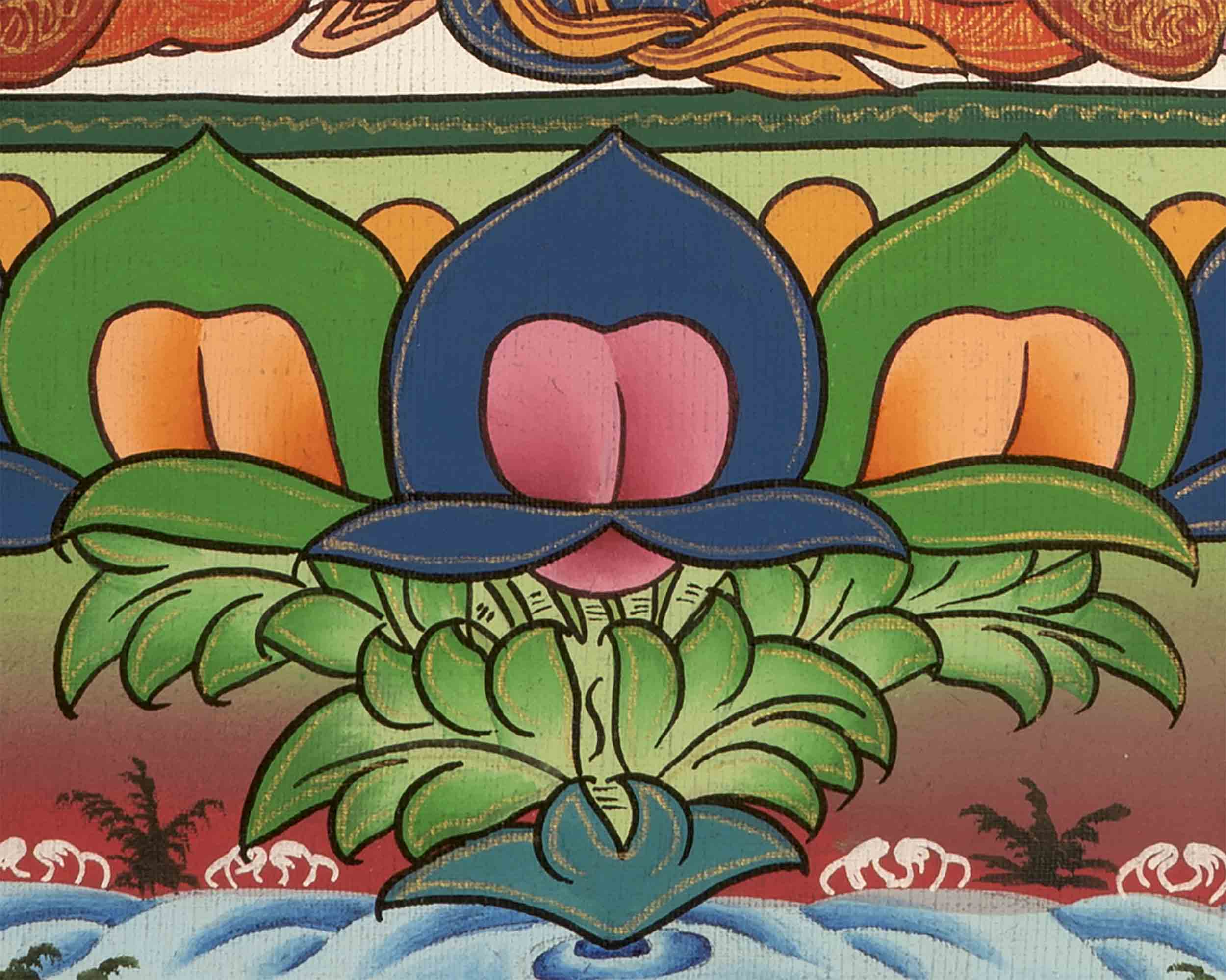Bodhisattva Manjushree Thangka | Wall Decors