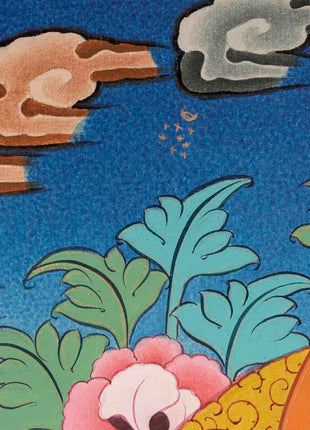 Avalokiteshvara Chengrezig Thangka |  Buddhist Gift Ideas