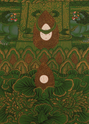 Chengrezig Thangka | Bodhisattva Avalokiteshvara | Wall Decoration Artifacts