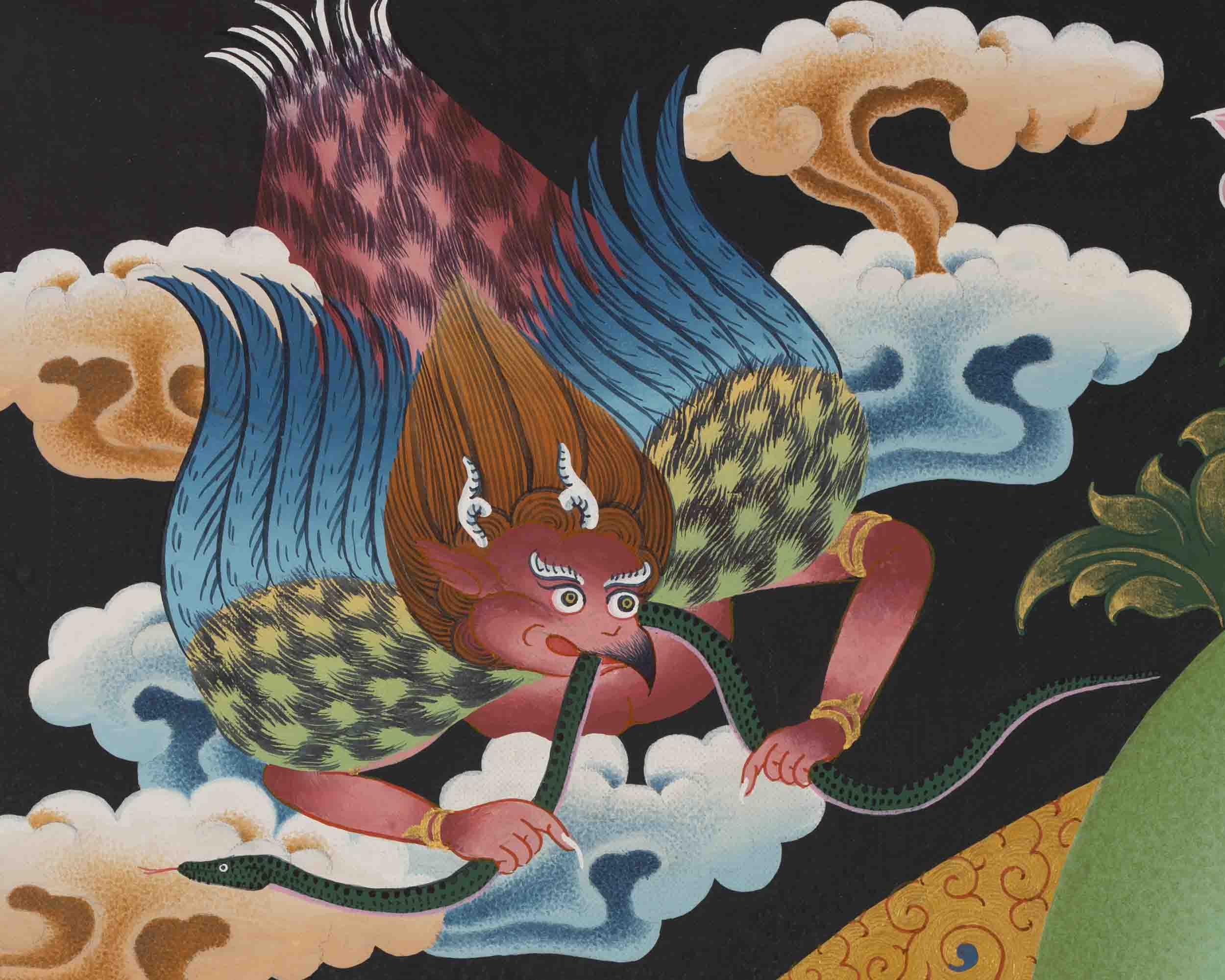 Avalokitesvara Chenresig Thangka | Religious Buddhist Art | Wall Decor