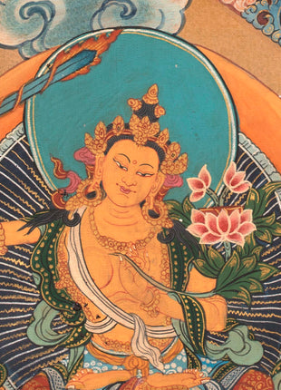 Chenrezig Mandala Thangka | Handpainted Religious Buddhist Art