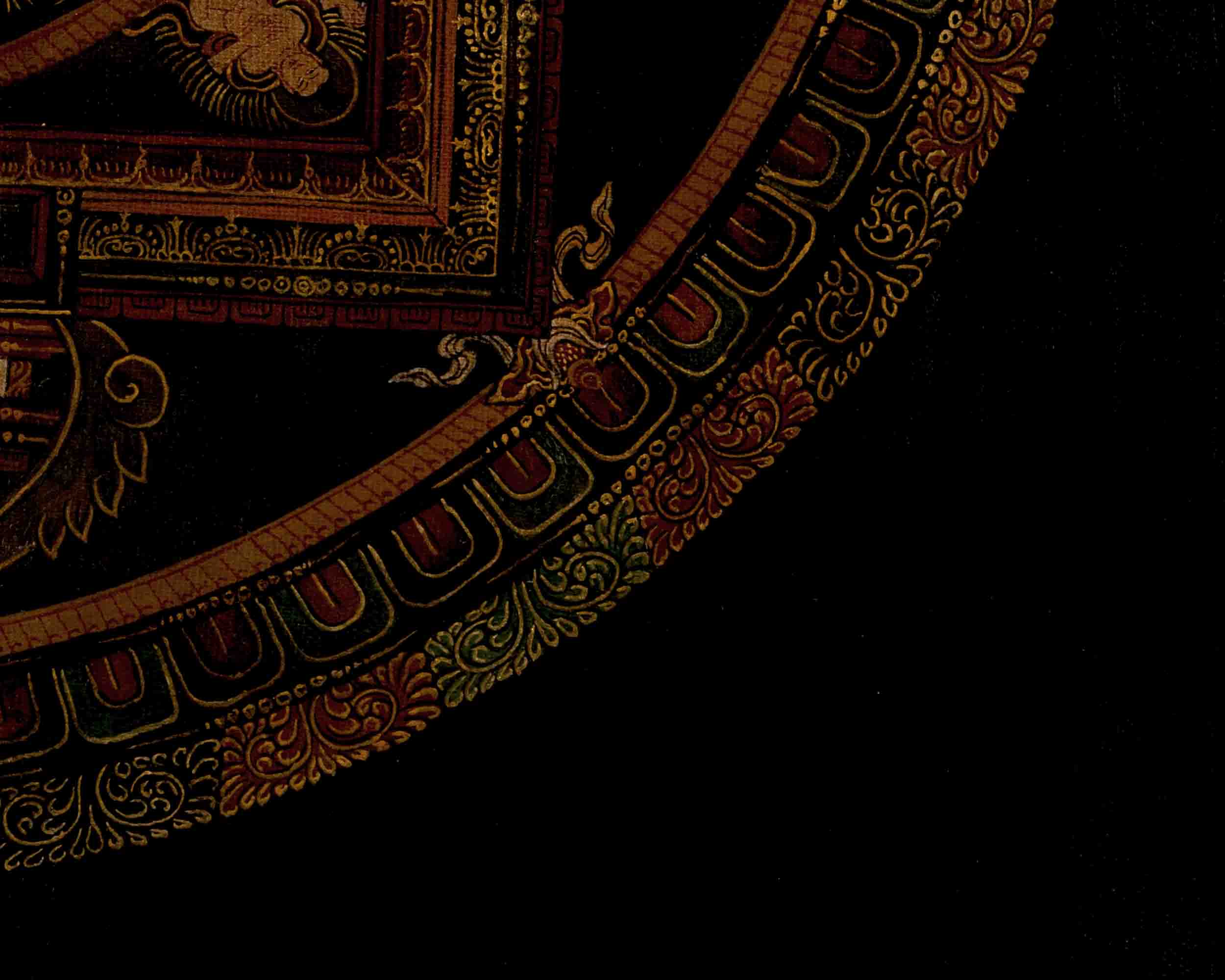 Manjushree Mandala Thangka | Traditional Tibetan Art | Wall Decors