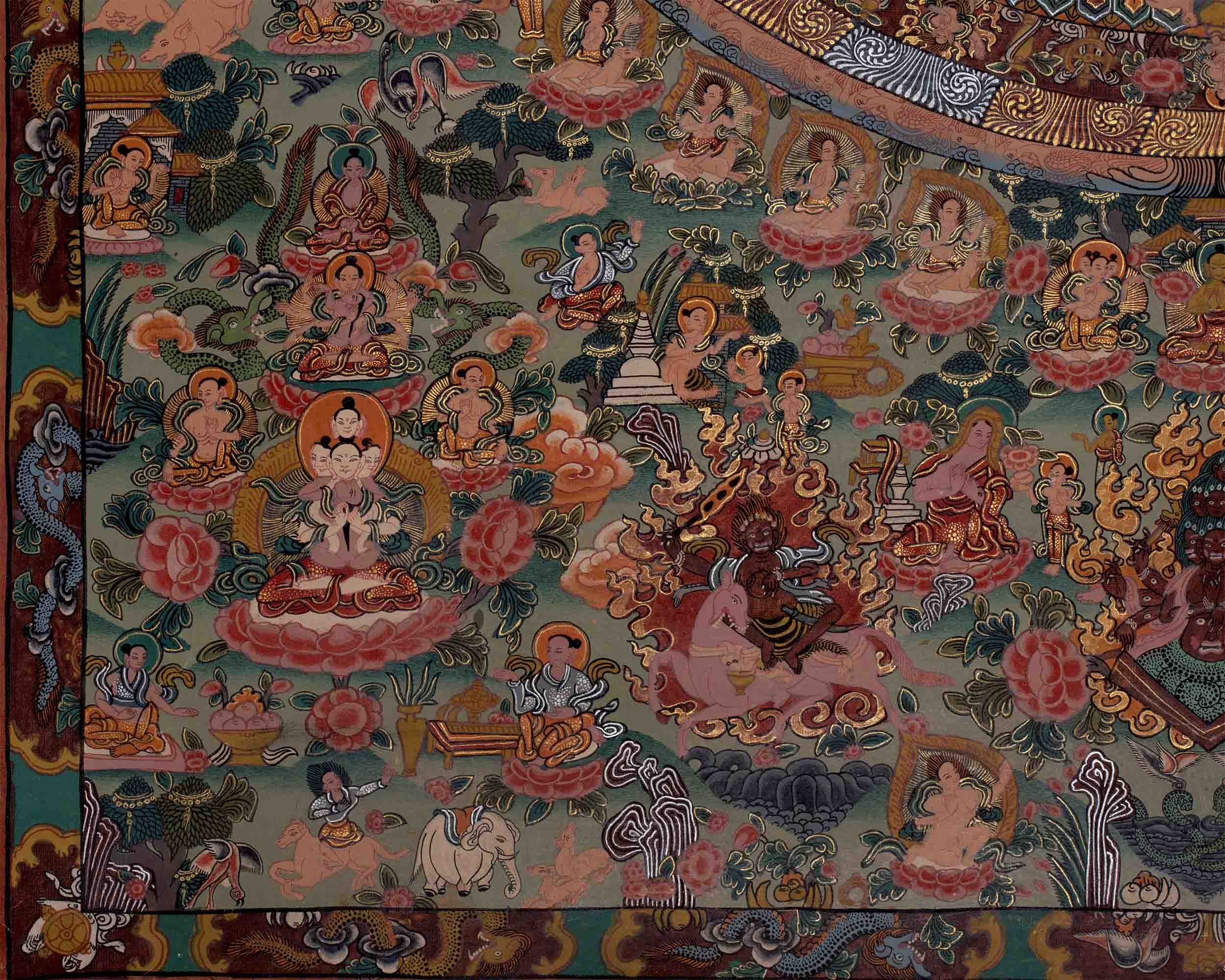 1000 armed Lokeshvara Thangka | Wall Decoration Painting